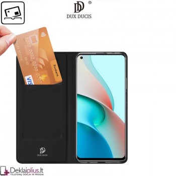 Dux Ducis dirbtinės odos atverčiamas dėklas - juodas (telefonams Xiaomi Redmi Note 9T) Dux Ducis dirbtinės odos atverčiamas dėklas - juodas (telefonams Xiaomi Redmi Note 9T)